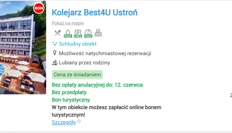 kolejarz ustron 2+1