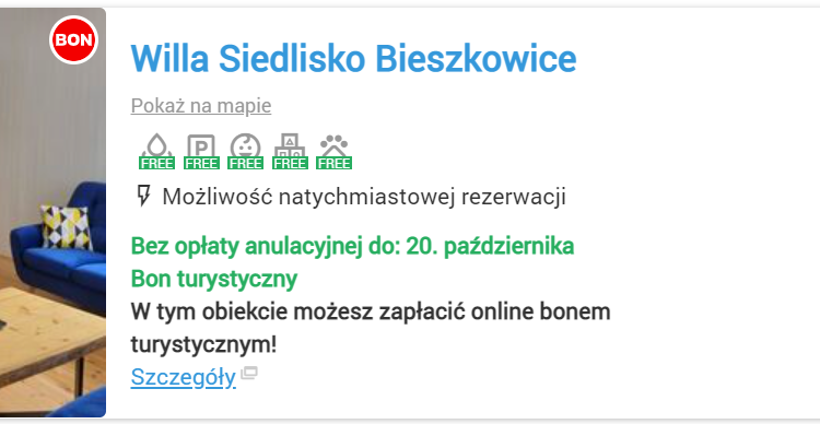 willa bieszkowice